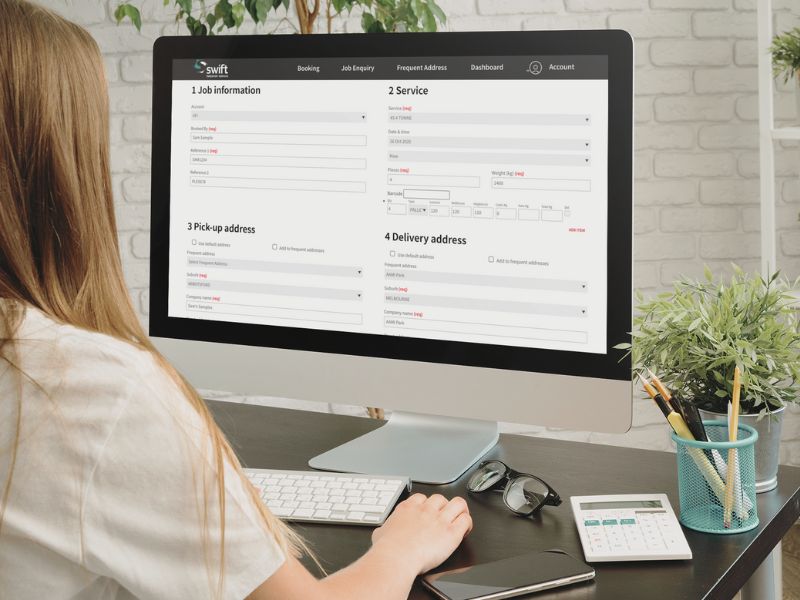 Log in to the Swift Transport Services client portal to book jobs, track deliveries and manage your account in one place.